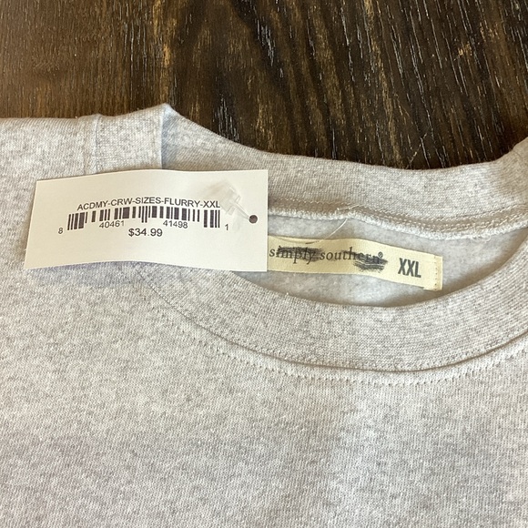 Simply Southern Gray XXL Sweatshirt Happiness Comes in all Sizes Coffee Graphics - Picture 7 of 10